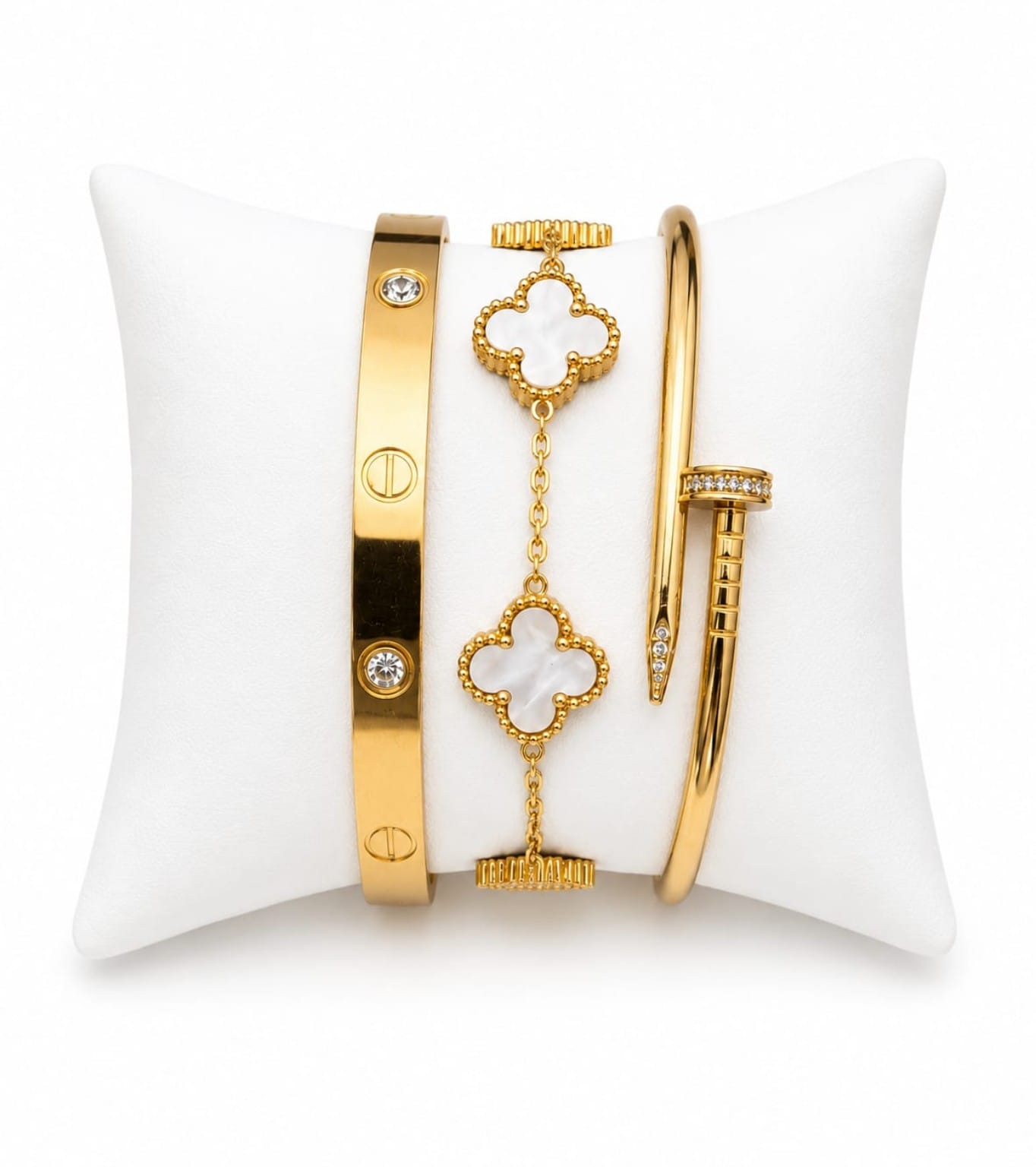 Bracelet Trilogie Élégance blanc