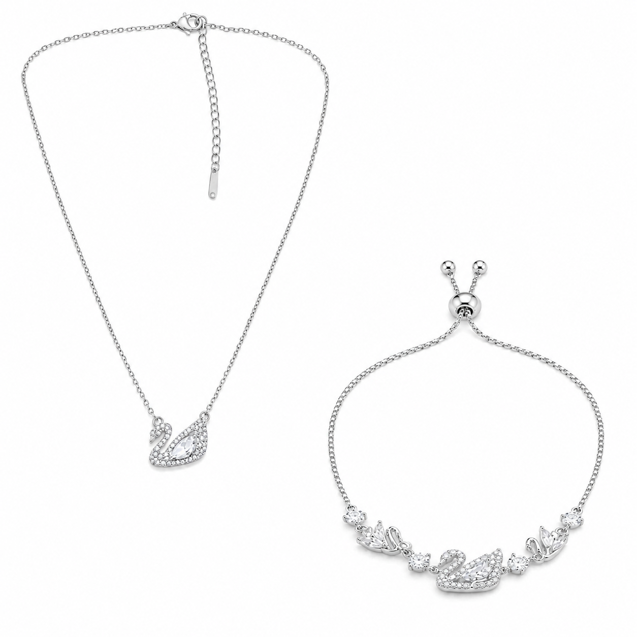 Royal Swan Set  | Silver edition