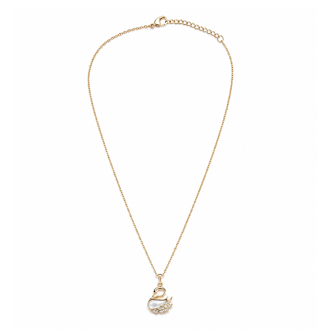 Collier Cygne Élégance Nacrée