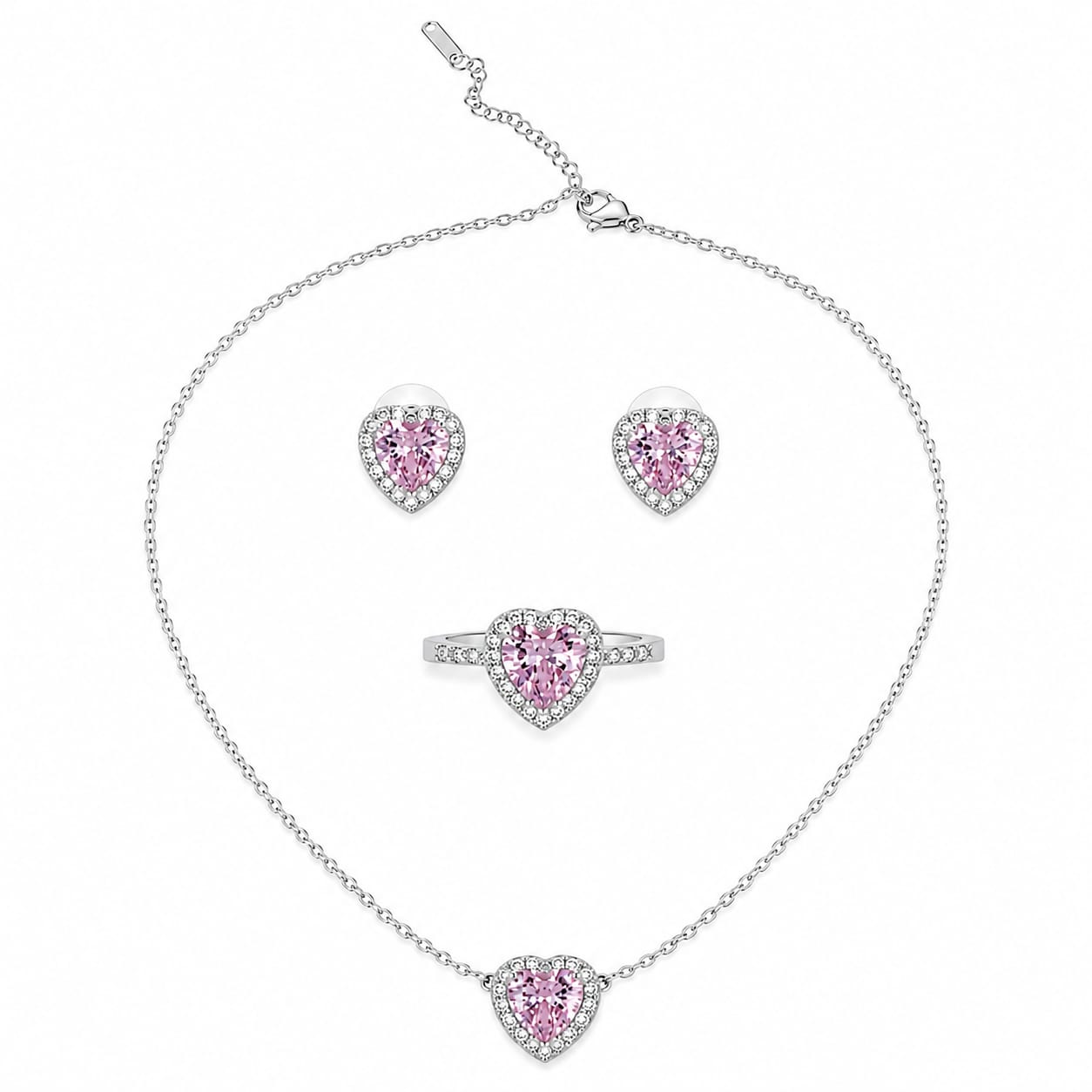 Pink Crystal Elegance Set